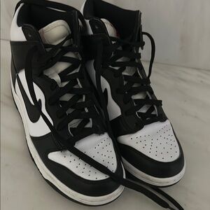 Nike Black and White (Panda) Dunk High Sneakers